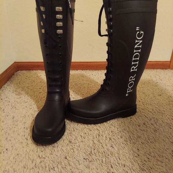 Off White "For Riding" Rainboots - Picture 3 of 4